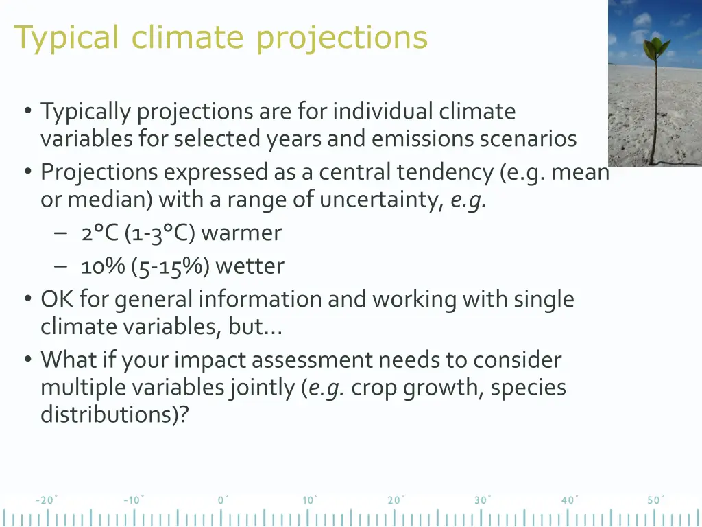 typical climate projections