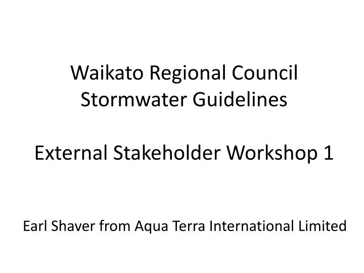 waikato regional council stormwater guidelines