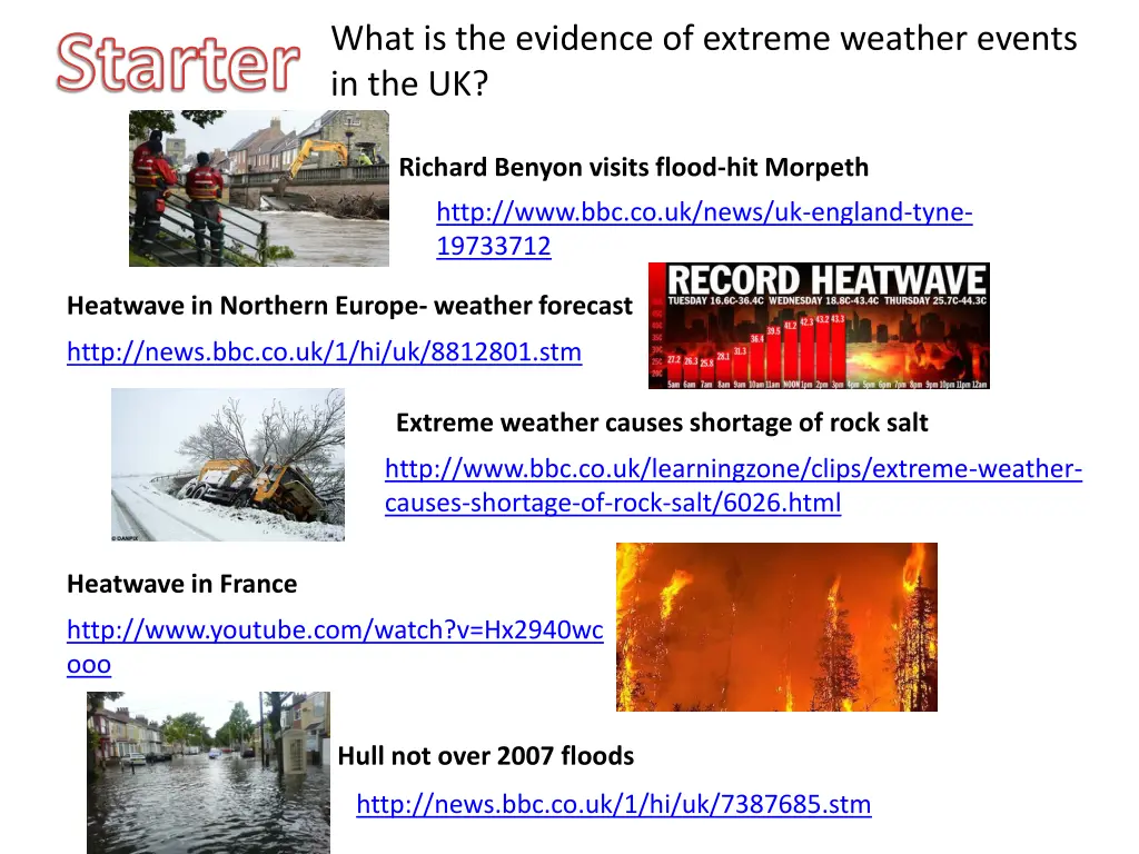 what is the evidence of extreme weather events