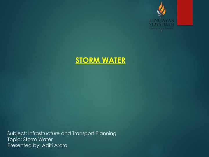 storm water