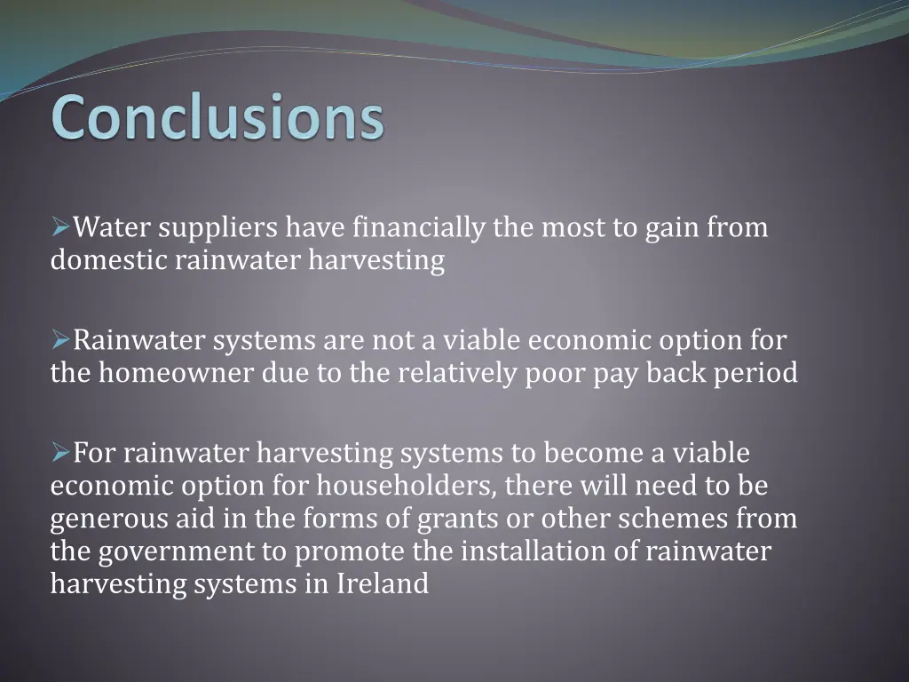 water suppliers have financially the most to gain