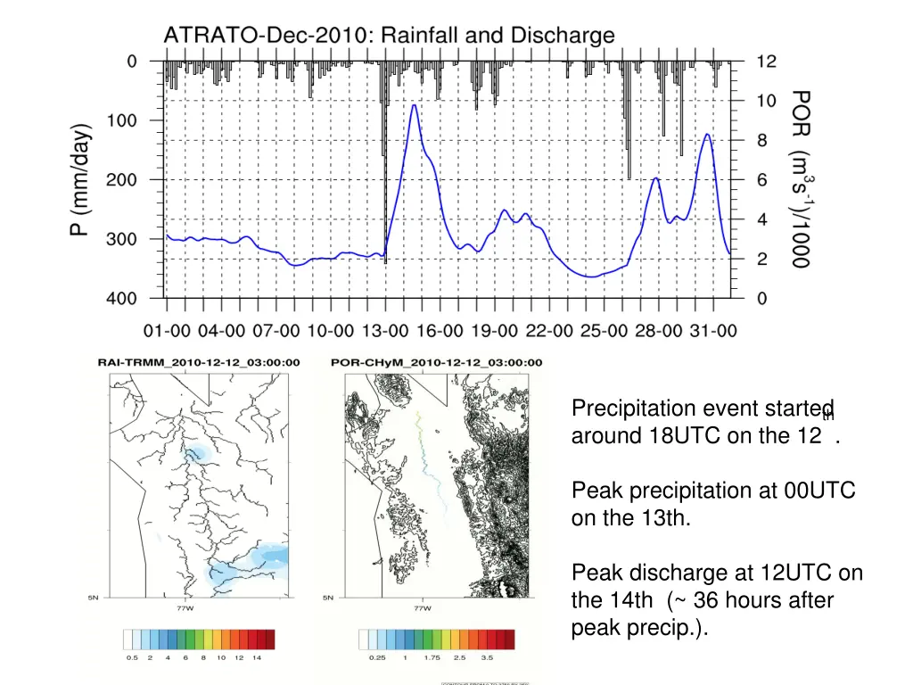 precipitation event started around 18utc on the 12