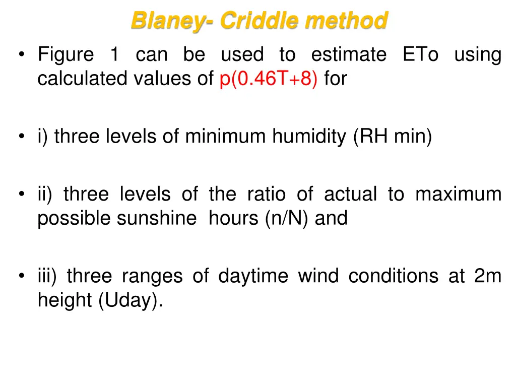 blaney criddle method figure 1 can be used