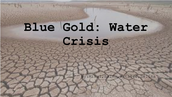 blue gold water crisis