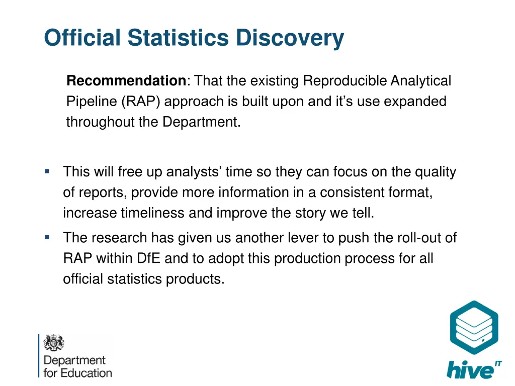 official statistics discovery 1