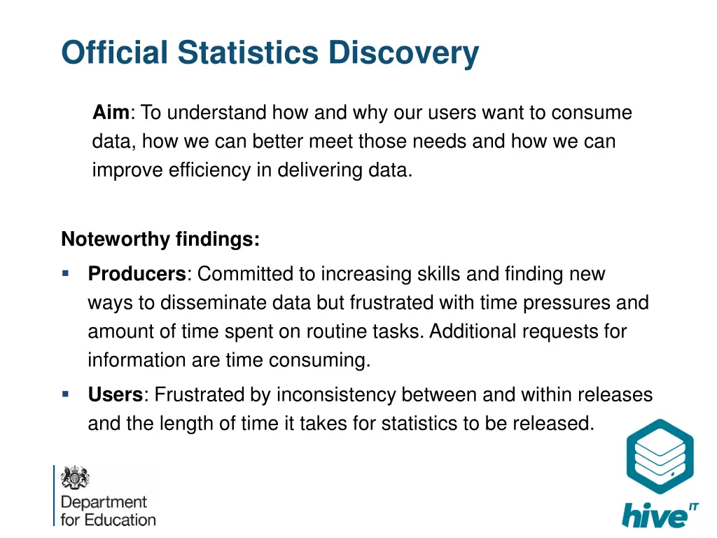 official statistics discovery