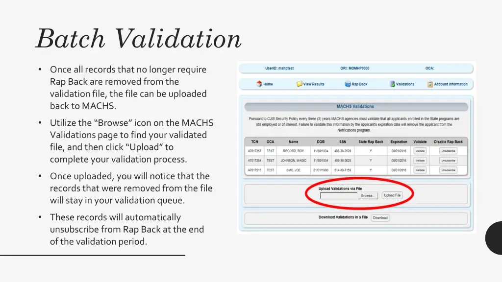 batch validation 2