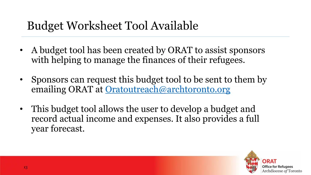 budget worksheet tool available