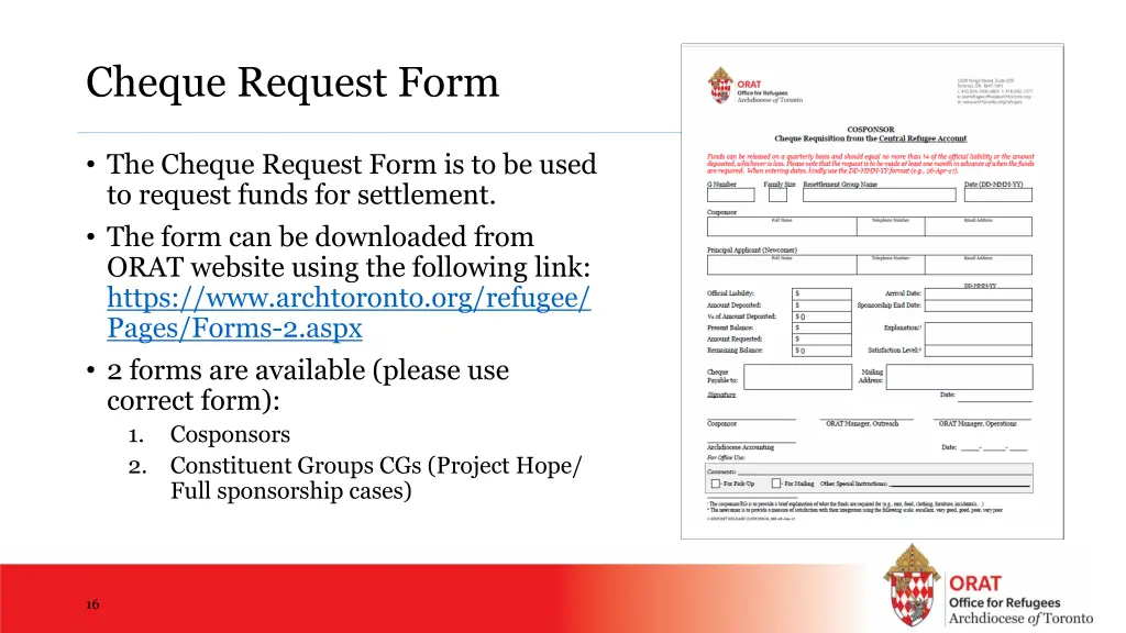 cheque request form