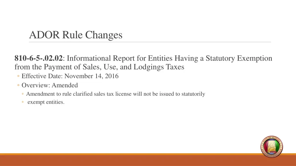 ador rule changes 2