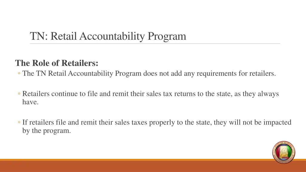 tn retail accountability program