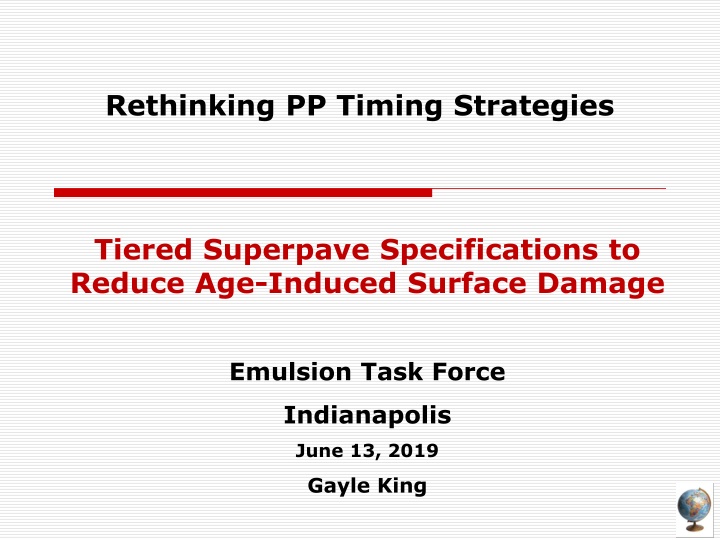 rethinking pp timing strategies