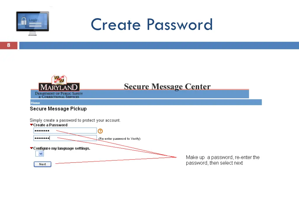 create password