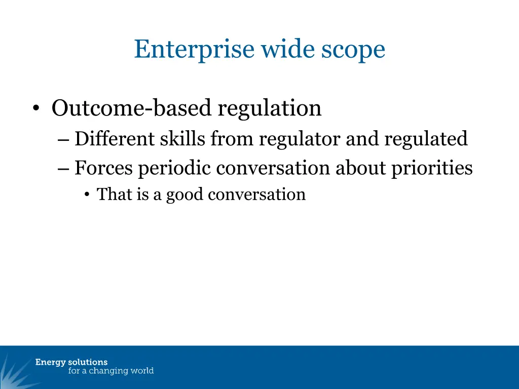 enterprise wide scope