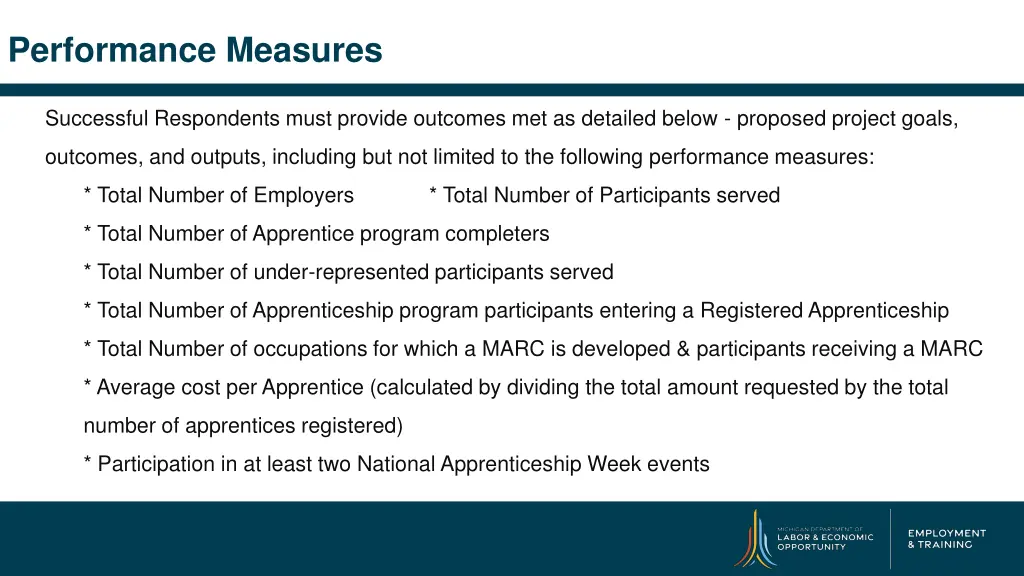 performance measures