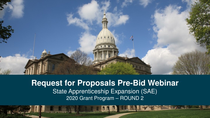 request for proposals pre bid webinar state