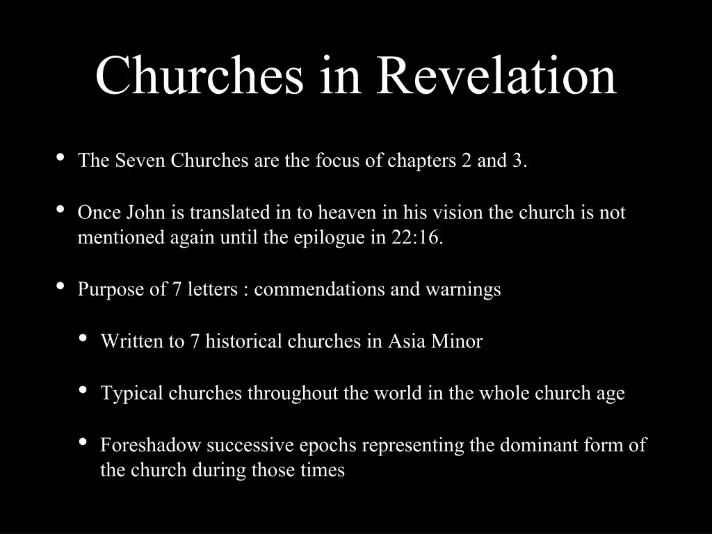 churches in revelation