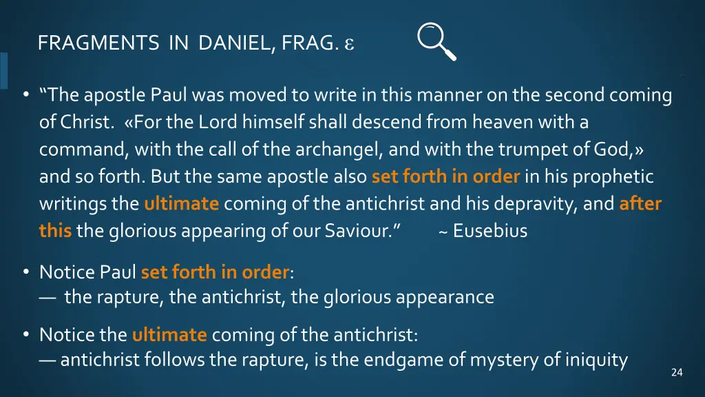 fragments in daniel frag