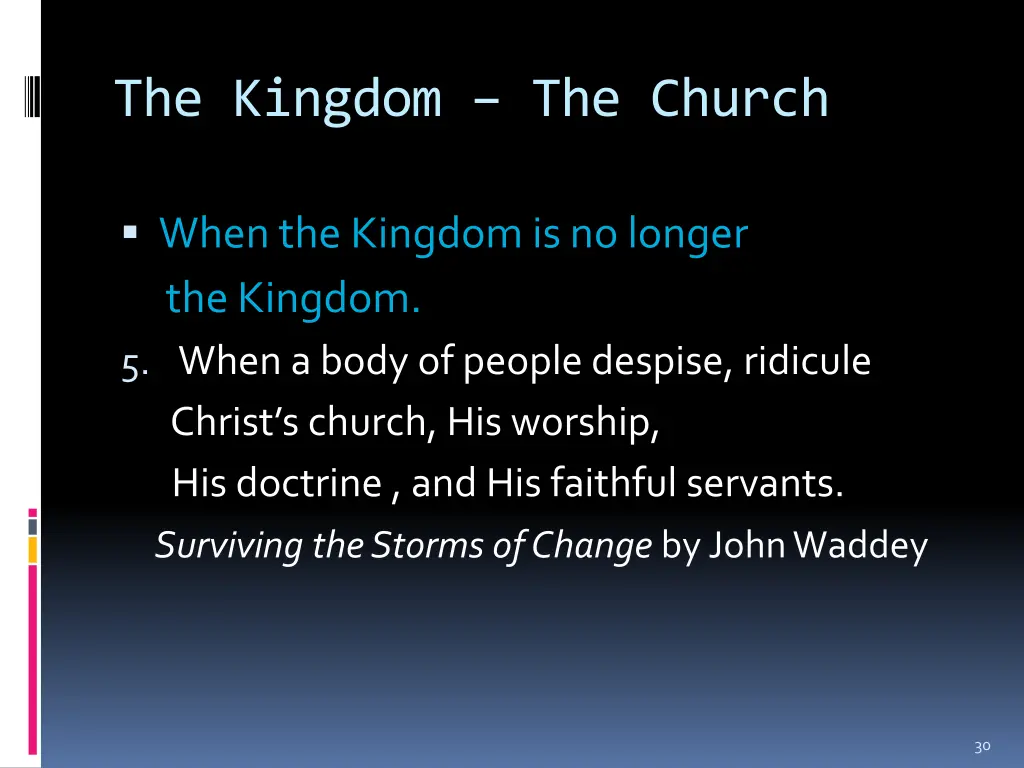 the kingdom the church 11