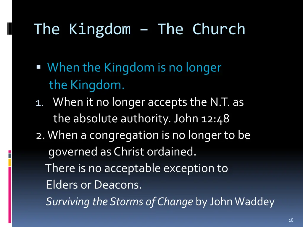 the kingdom the church 9