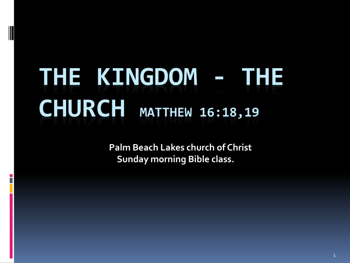 the kingdom the church matthew 16 18 19 palm