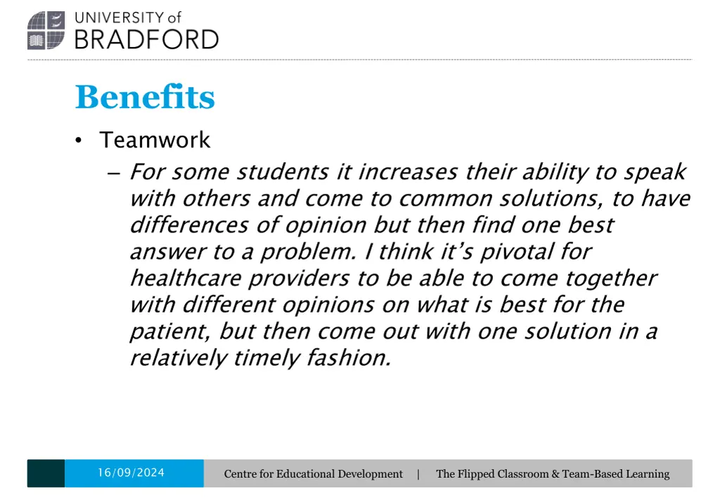 benefits teamwork for some students it increases