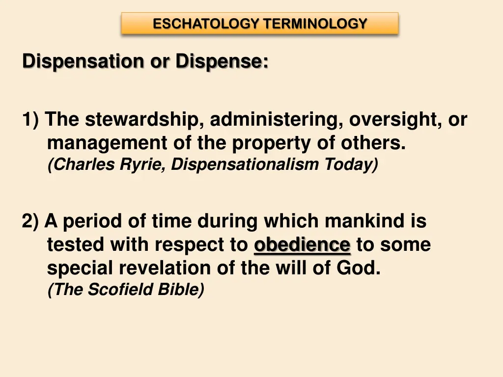 eschatology terminology 18