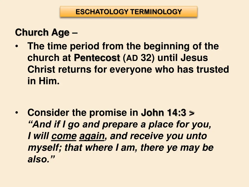 eschatology terminology 3