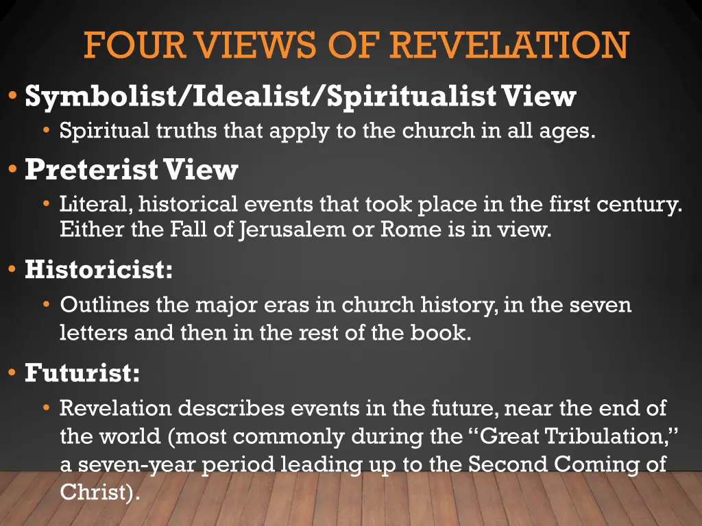 four views of revelation symbolist idealist