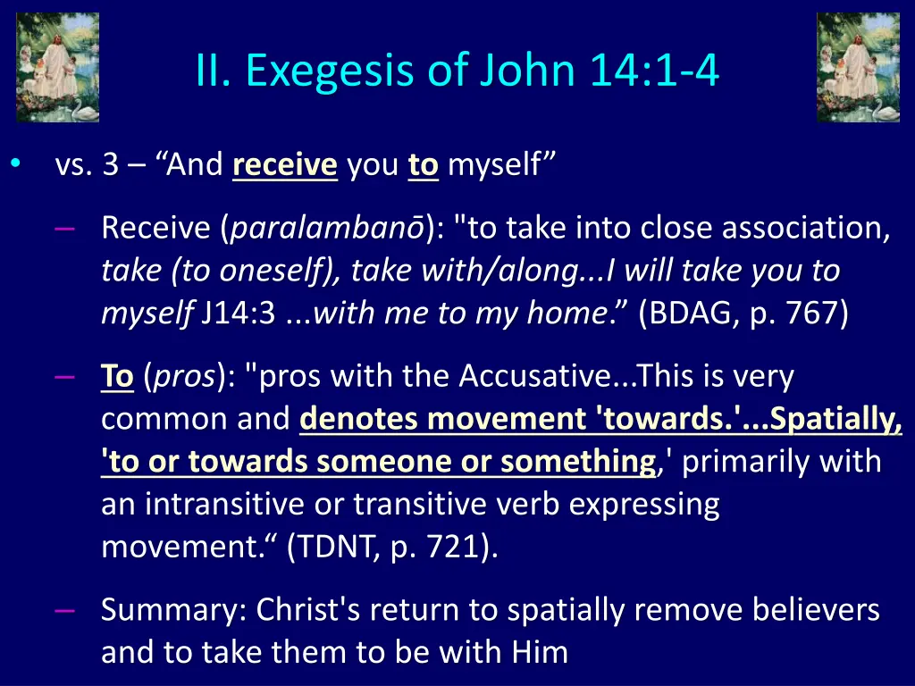 ii exegesis of john 14 1 4 4