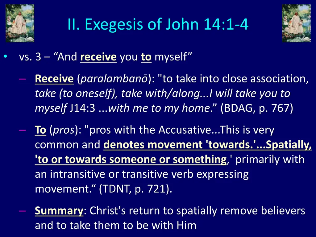 ii exegesis of john 14 1 4 6