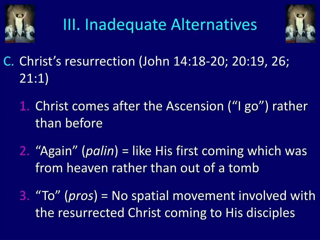 iii inadequate alternatives 12