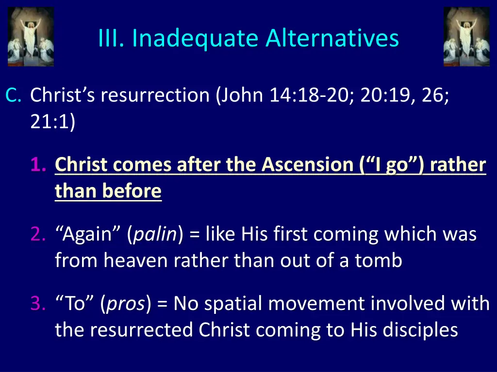 iii inadequate alternatives 13