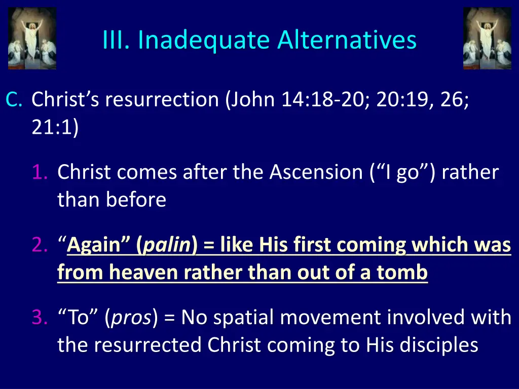 iii inadequate alternatives 14