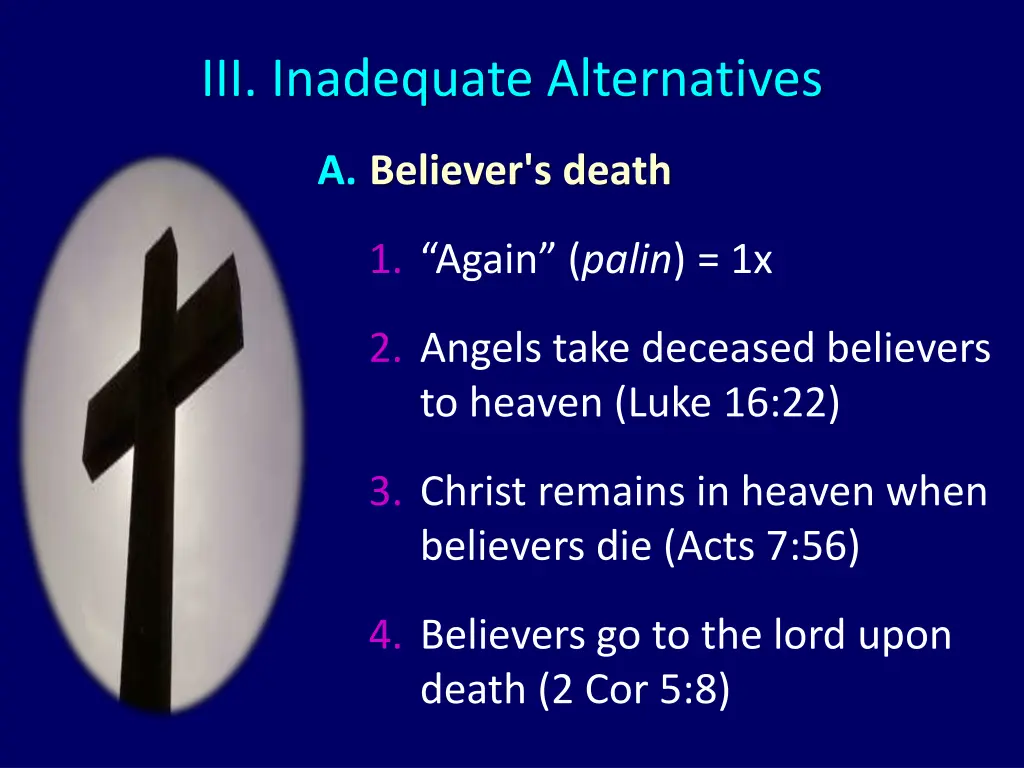 iii inadequate alternatives 2