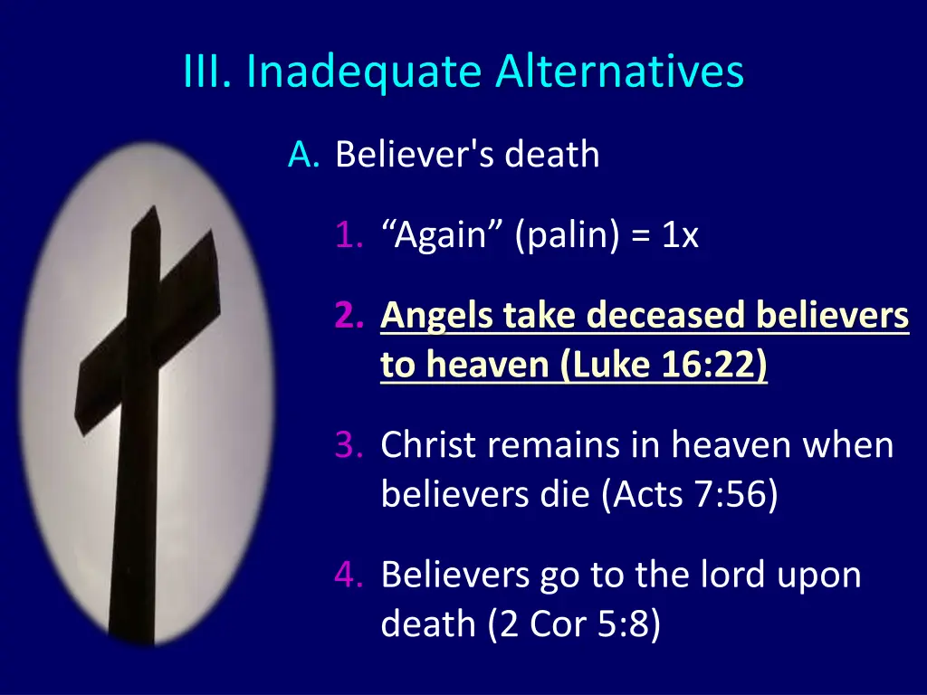 iii inadequate alternatives 4