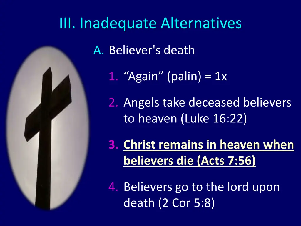 iii inadequate alternatives 5