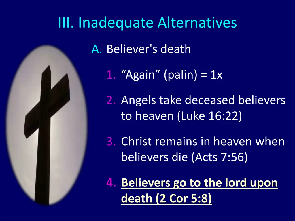 iii inadequate alternatives 6