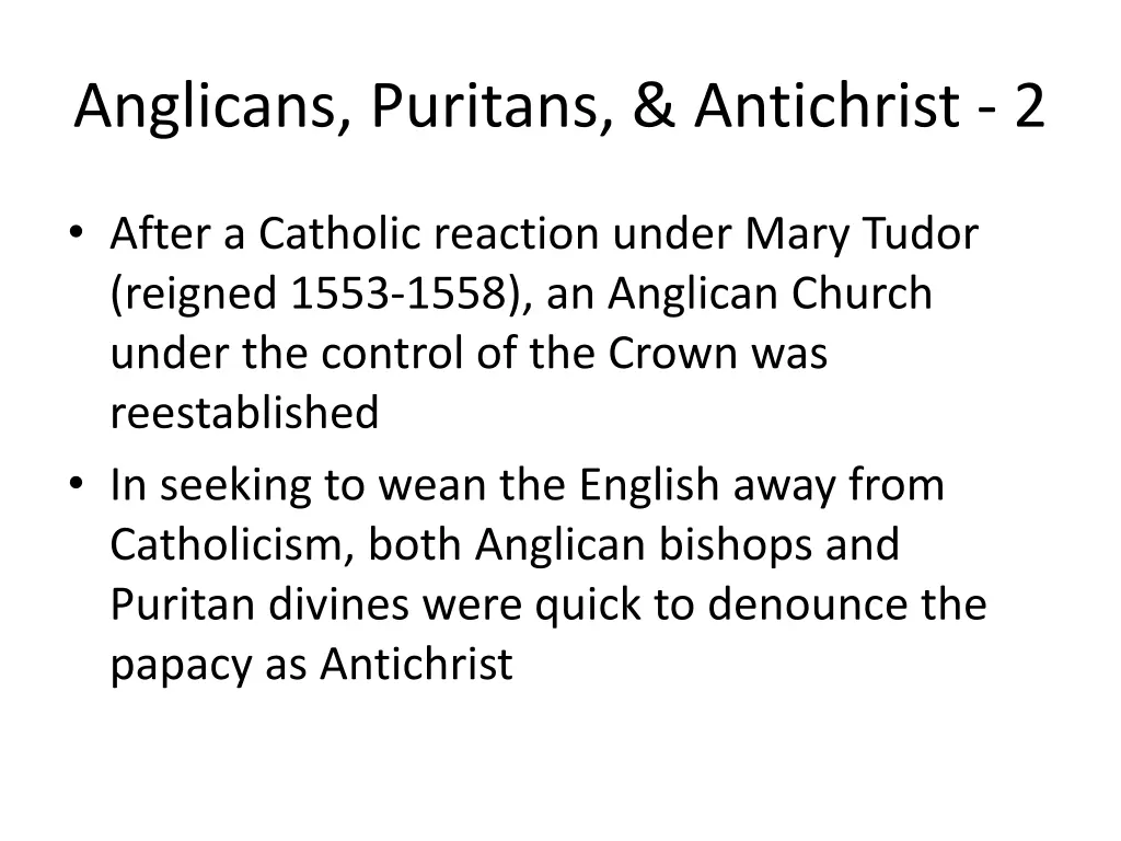 anglicans puritans antichrist 2