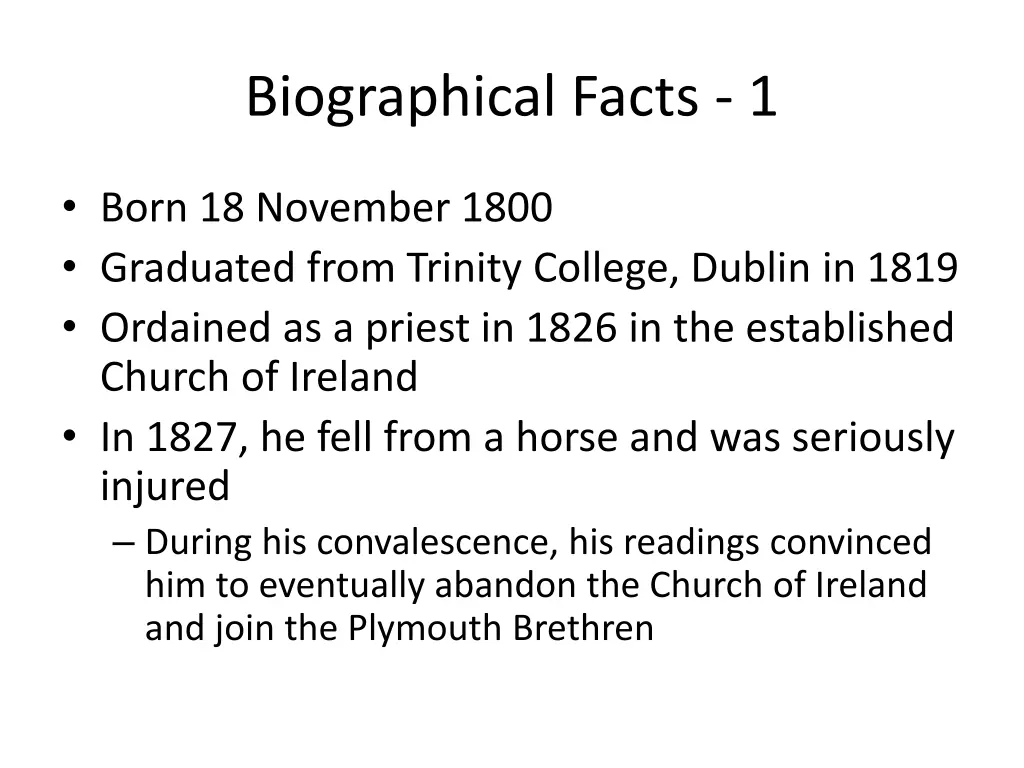 biographical facts 1