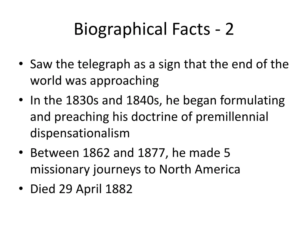 biographical facts 2