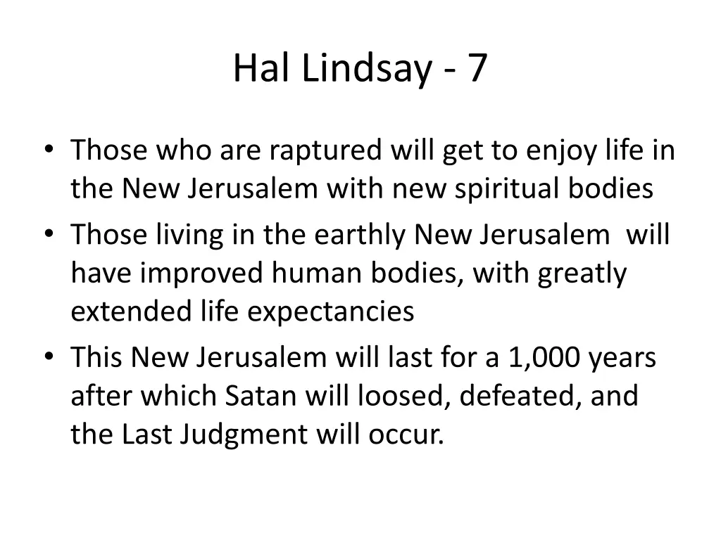 hal lindsay 7