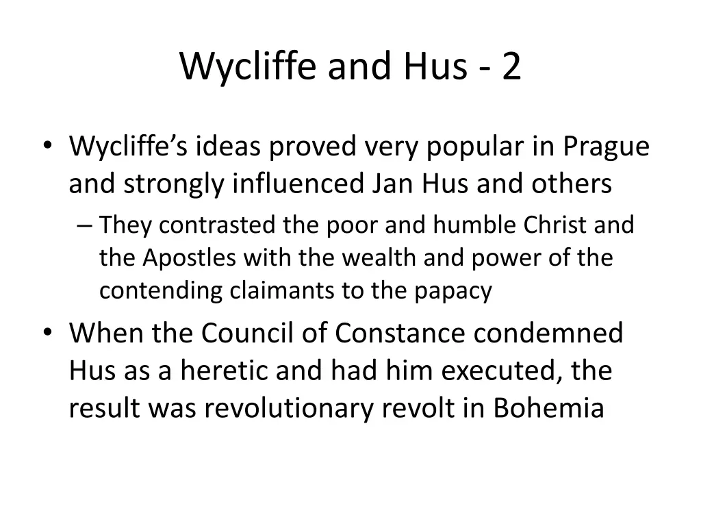 wycliffe and hus 2