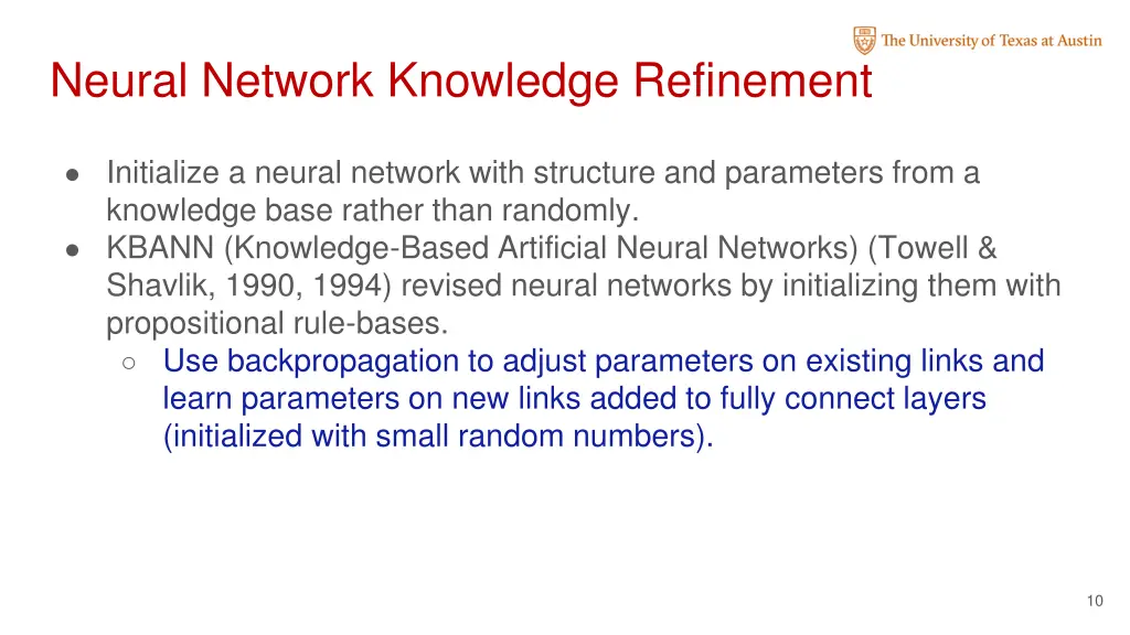 neural network knowledge refinement