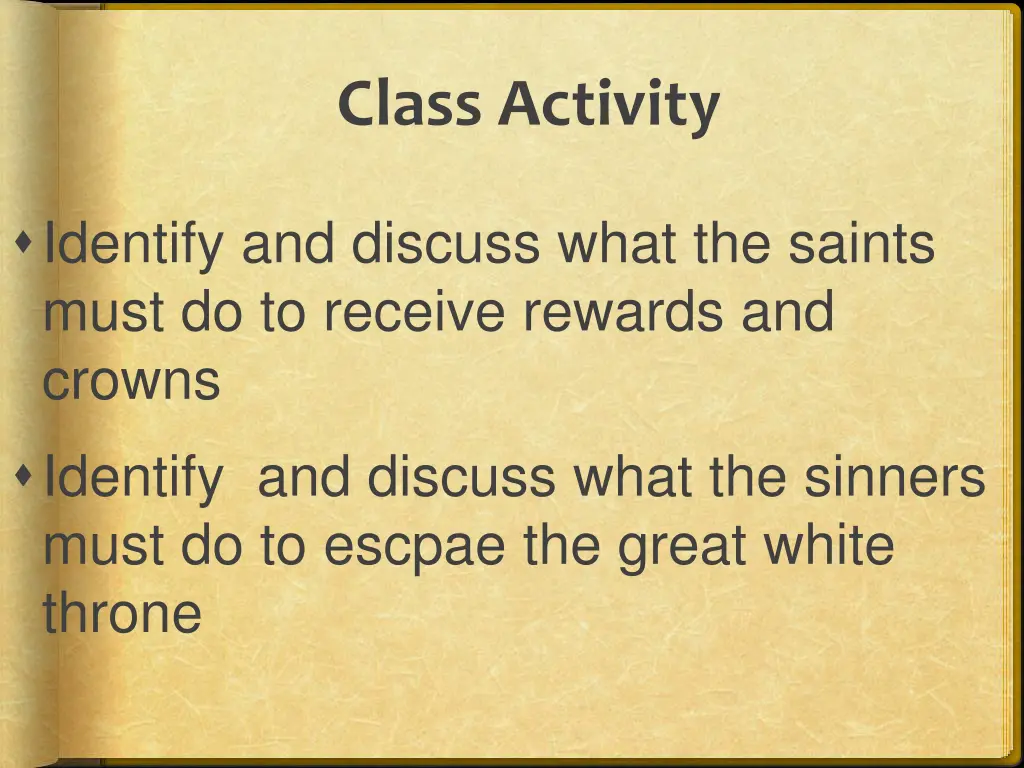 class activity