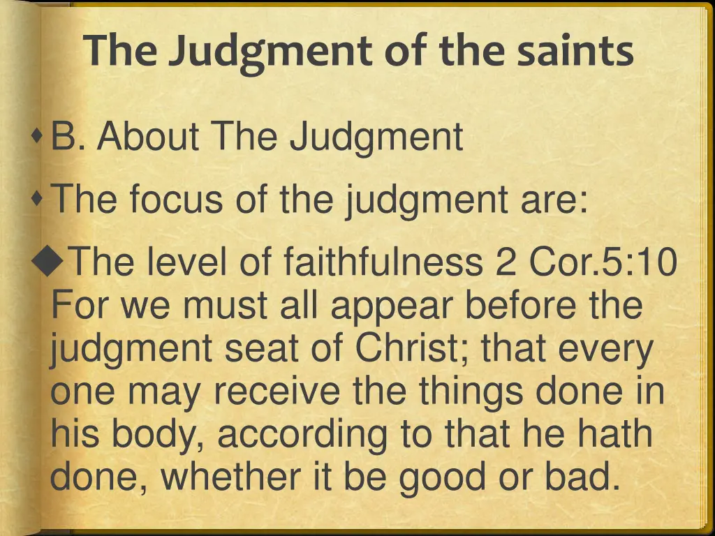 the judgment of the saints 4