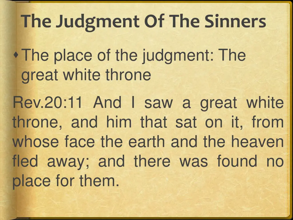 the judgment of the sinners 2