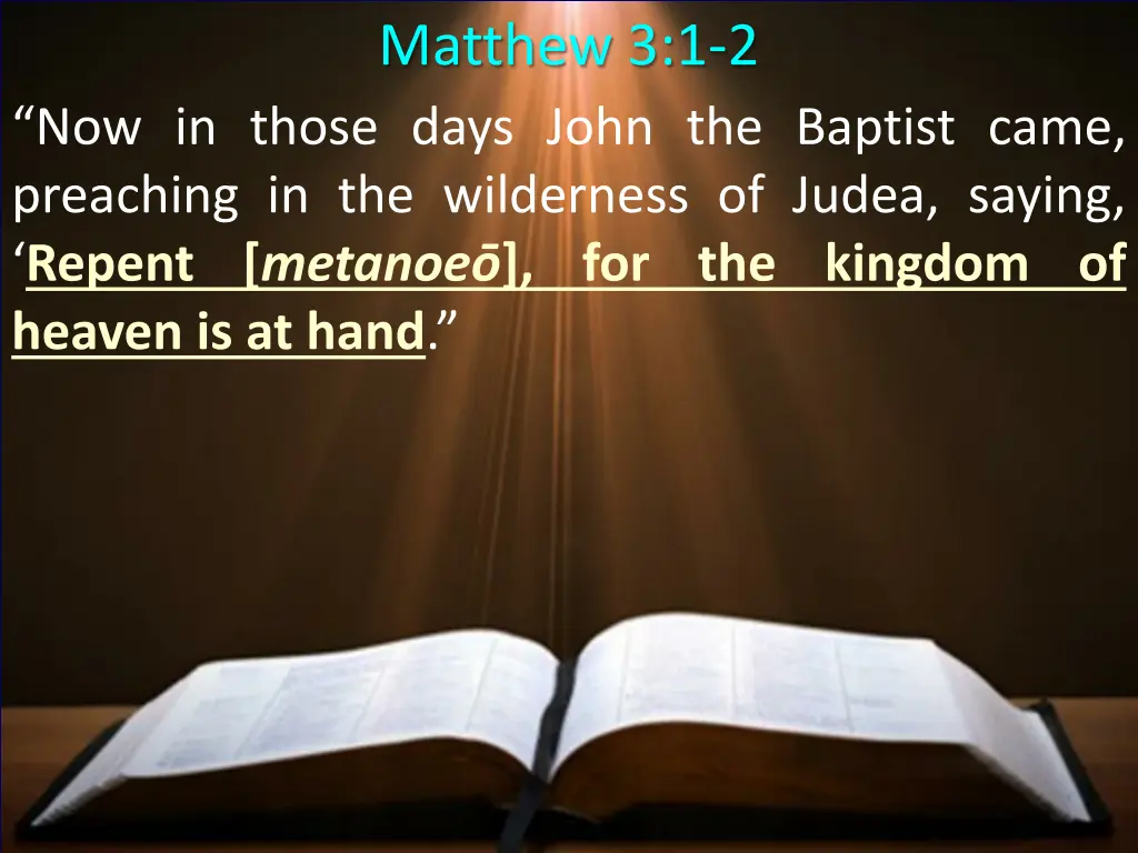 matthew 3 1 2