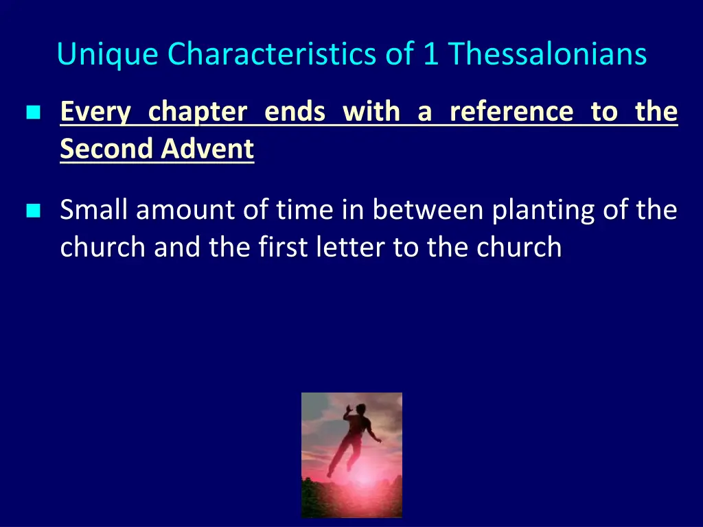 unique characteristics of 1 thessalonians