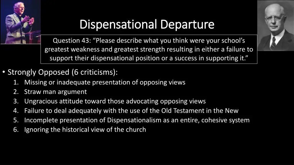 dispensational departure dispensational departure 16